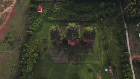 Cham-temple-towers,-Duong-Long,-Vietnam