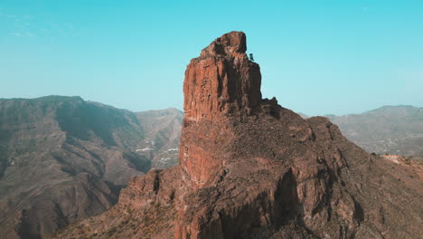 Discovering-the-wonderful-Roque-Bentayga-on-the-island-of-Gran-Canaria,-Canary-Islands,-Spain