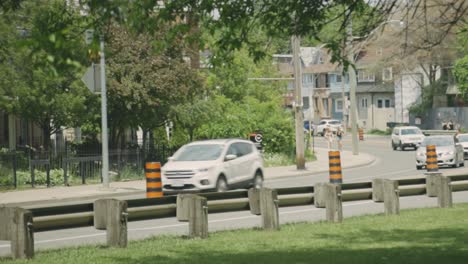 Vehicles-Traveling-On-Speed-In-Curvature-Asphalt-Road-On-Countryside