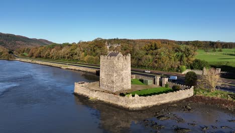 Castillo-De-Aguas-Estrechas,-Condado-De-Down,-Irlanda-Del-Norte,-Noviembre-De-2022