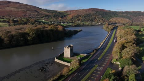 Castillo-De-Aguas-Estrechas,-Condado-De-Down,-Irlanda-Del-Norte,-Noviembre-De-2022