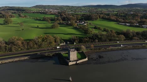 Narrow-Water-Castle,-County-Down,-Northern-Ireland,-November-2022