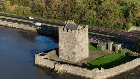 Narrow-Water-Castle,-County-Down,-Northern-Ireland,-November-2022