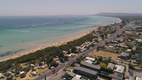 Frente-A-La-Playa-Península-De-Mornington-Día-De-Verano-Australia-Durante-La-Regata