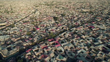 Establishing-aerial-over-the-city-of-Samarkand