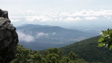 Static-shot-of-breathtaking-mountain-panorama