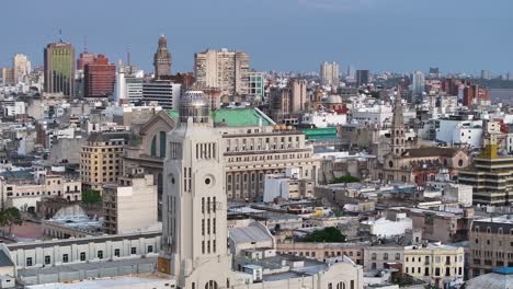 Toma-De-Drone-De-Montevideo,-Uruguay.