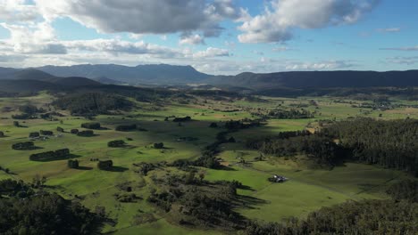 Hinterland-Von-Tasmanien-Bei-Sonnenuntergang,-Australien