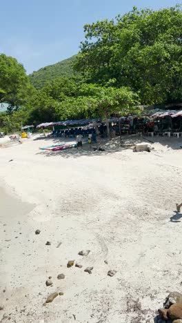 Mucha-Gente-Relajándose-En-La-Playa.