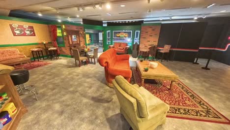 Walking-on-the-set-of-Central-Perk-from-the-Friends-Experience-in-Boston-Mass