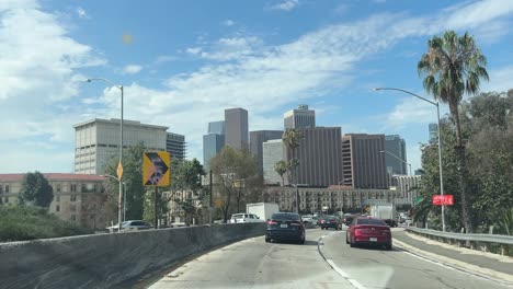 Übergang-Zur-Autobahn-110-In-Der-Innenstadt-Von-Los-Angeles