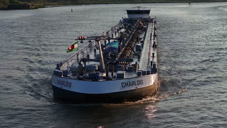 Drone-fly-slow-above-Charlois-marine-vessel-ship-spotting-in-Netherlands-waters