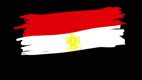 Animated-self-drawing-Egyptian-flag-line-art,-with-lines-forming-the-flag-outline-against-a-black-background