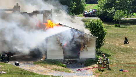 Dense-smoke-of-burning-house-in-rural-area-of-america