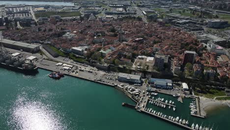 Koper,-Alt,-Stadt,-Dorf,-Aussicht,-Mittelmeer,-Slowenien,-Hafen,-Lieferung,-Lieferkette,-Alte-Stadt