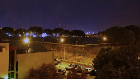 Time-lapse-Del-Amanecer-Después-De-Una-Tormenta-Eléctrica-Durante-El-Verano