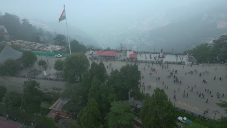 Shimla-Hill-Station-Luftaufnahme-Mall-Straße