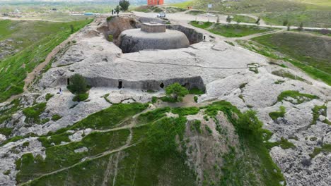 Luftaufnahme-Des-Historischen-Afghanischen-Kulturerbes-In-Ruhiger-Landschaft