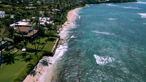 Aerial-View-Of-Pacific-Ocean-And-Cromwell's-Beach-In-Summer