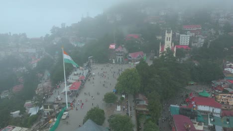 Shimla-Hill-Station-Luftaufnahme-Mall-Straße