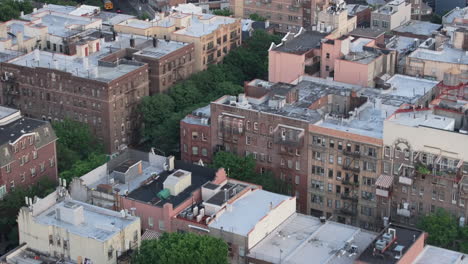 Aerial-view-of-apartments-in-Williamsburg,-Brooklyn