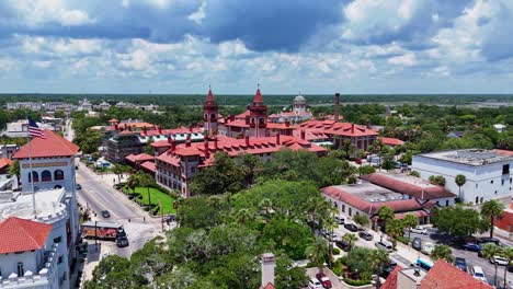 Drone-shot-of-Flagler-College-in-St