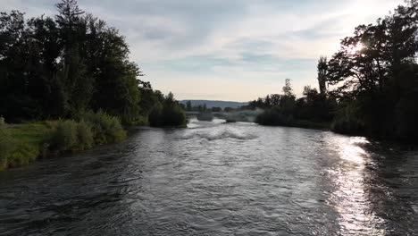 Zurich,-Limmat,-Limmattal,-Swiss,-Tourism,-Nature,-Switzerland,-Engstringen,-Beautiful,-Water,-River