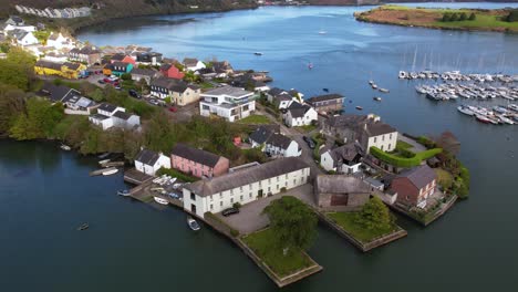 Vista-Aérea-De-Kinsale,-Irlanda