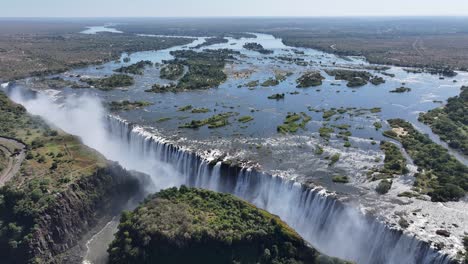 Die-Victoriafälle-Bei-Livingstone-In-Nordrhodesien,-Sambia