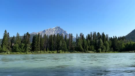 Bow-River,-carving-through-the-heart-of-beautiful-Canadian-landscape