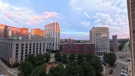 Blick-Auf-Die-Innenstadt-Von-Boston-Vom-Park-Plaza-Hotel-Aus