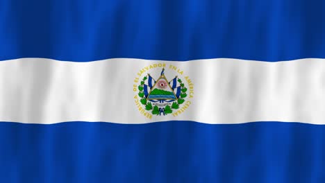 El-Salvador-flag-country-animation-3D-symbol-design-waving-in-wind-movement-national-patriotism-world-culture-emblem-banner-Central-America-white-blue