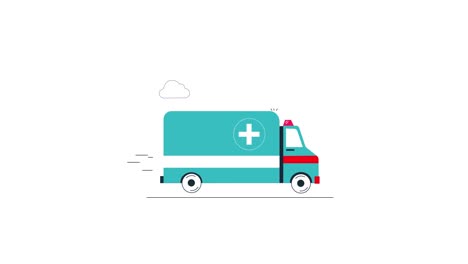 Animiertes-Krankenwagen-Symbol