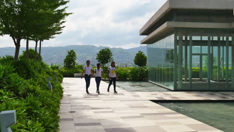 View-of-typical-top-deck-promenade-and-ponds-at-the-SM-Seaside-Mall-in-South-Road-Properties,-Cebu-City