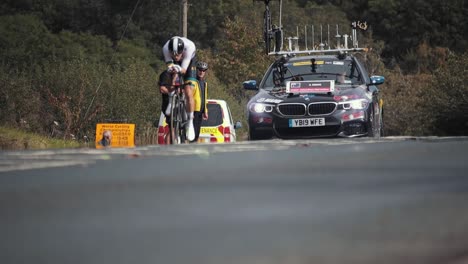 Northallerton,-Yorkshire,-Großbritannien,-25.-September-2019-–-UCI-Einzelzeitfahren-Der-Elite-Männer,-Straßenweltmeisterschaften-–-Fahrer-3-Km-Vor-Dem-Start-Auf-Der-Straße