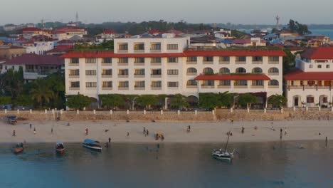 Flying-In-On-Zanzibar-Beach-Hotel