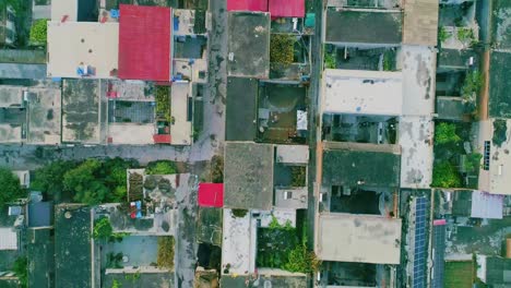 Vista-Aérea-De-Un-Pequeño-Pueblo-En-La-Provincia-De-Hebei,-China