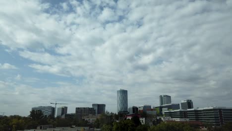 Bucharest,-Romania---October-11,-2019-:-Office-buildings-in-North-part-of-Bucharest-clouds-motion-time-lapse