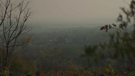 Nice-village-with-a-church-from-a-hill