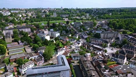 Paisaje-Urbano-De-Evreux,-Normandía-En-Francia