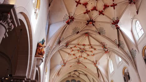 Low-angle-view-looking-up-at-the-exquisitely-decorated-ceiling-of-the-Basilica-of-St