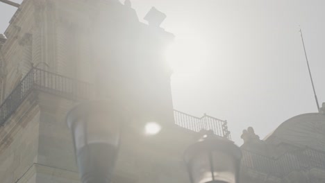 Close-Up-of-Metropolitan-Cathedral,-Oaxaca,-Mexico