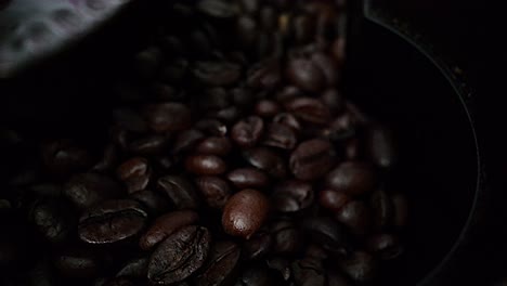 Macro-perspective-view-of-coffee-beans.-Copy-space