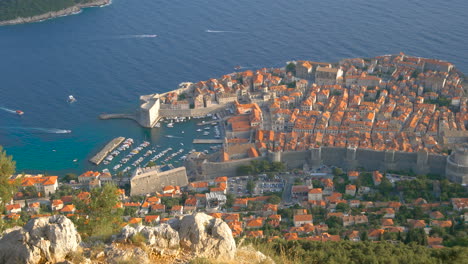 Aerial-view-Dubrovnik-old-town