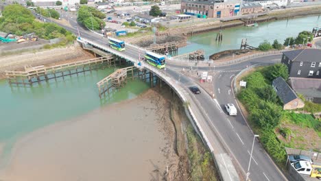 Infraestructura-Civil-De-Puentes,-Newhaven,-Reino-Unido,-Ciudad-Portuaria,-Distrito-De-Lewes