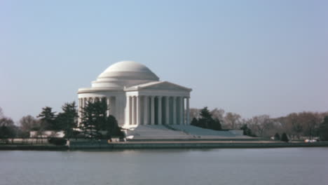 Panoramablick-Auf-Das-Jefferson-Memorial-Mit-Dem-Reflektierenden-See,-Washington,-D.C.,-1960er-Jahre