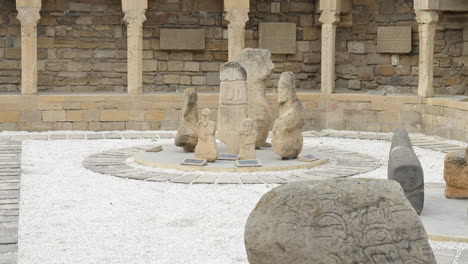 Historic-Stone-Artifacts-Displayed-in-Baku's-Old-Town