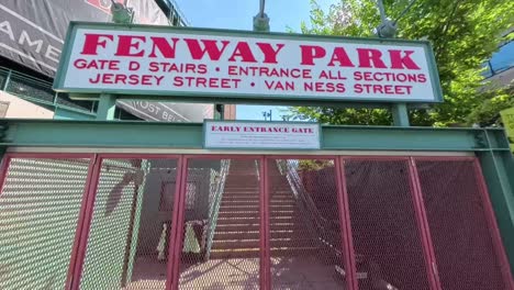 Gate-D-entrance-sign-at-Fenway-Park-in-Boston-Massachusetts