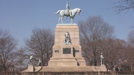 Monumento-Ecuestre-Del-General-William-Tecumseh-Sherman,-Washington,-Década-De-1960