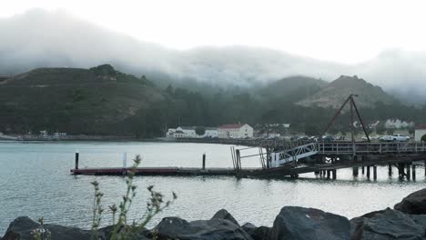 Una-Vista-Del-Puerto-De-Fort-Baker-En-Sausalito,-California.